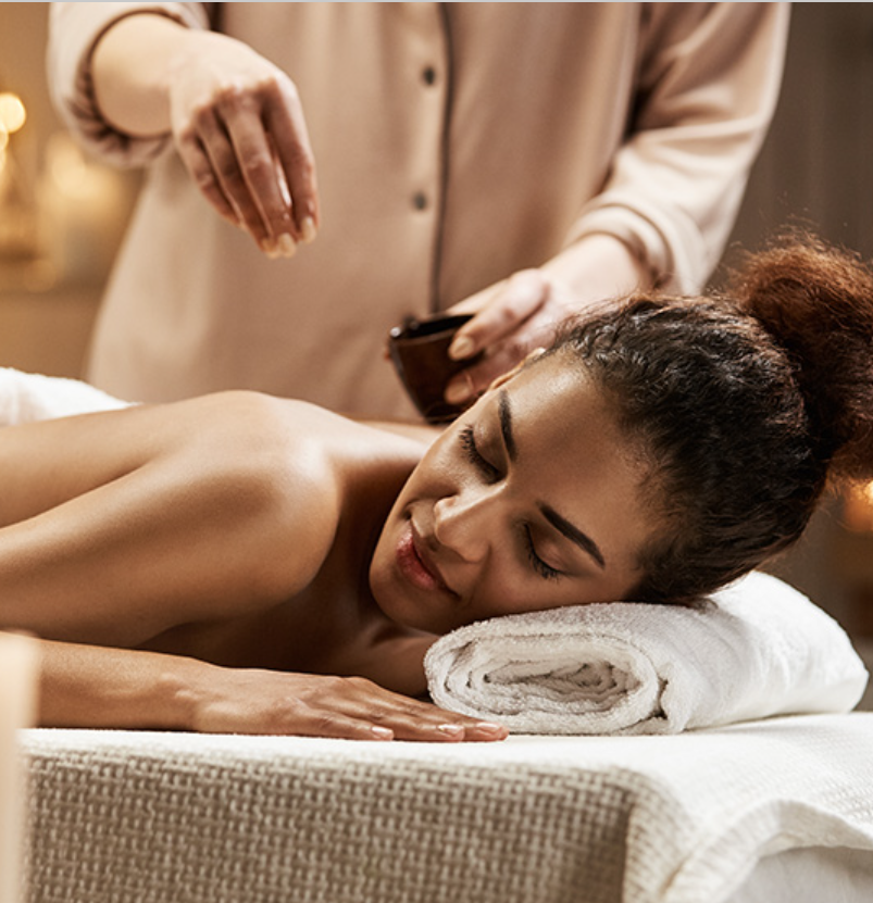 Hot stone body treatment